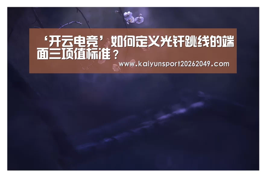‘开云电竞’如何定义光纤跳线的端面三项值标准?(图2) 开云真人
